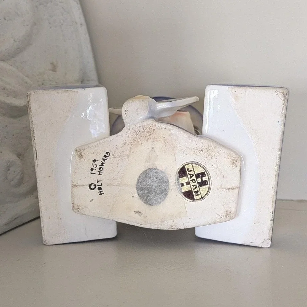 Holt Howard 1959 Winking Granny Playing Card Dice Holder Ceramic Japan Vintage - Picture 3 of 8